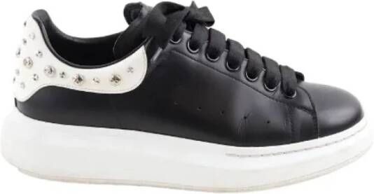 Alexander McQueen Pre-owned Leather sneakers Black Dames