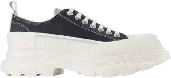 Alexander McQueen Pre-owned Leather sneakers Black Heren