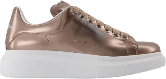 Alexander McQueen Pre-owned Leather sneakers Brown Dames