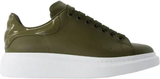 Alexander McQueen Pre-owned Leather sneakers Green Dames