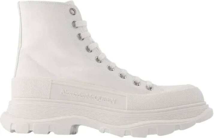 Alexander McQueen Pre-owned Leather sneakers White Dames