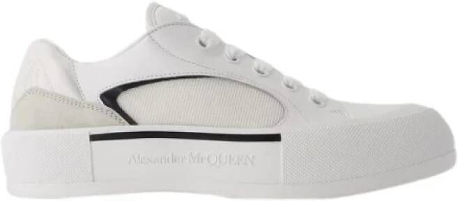 Alexander McQueen Pre-owned Leather sneakers White Heren