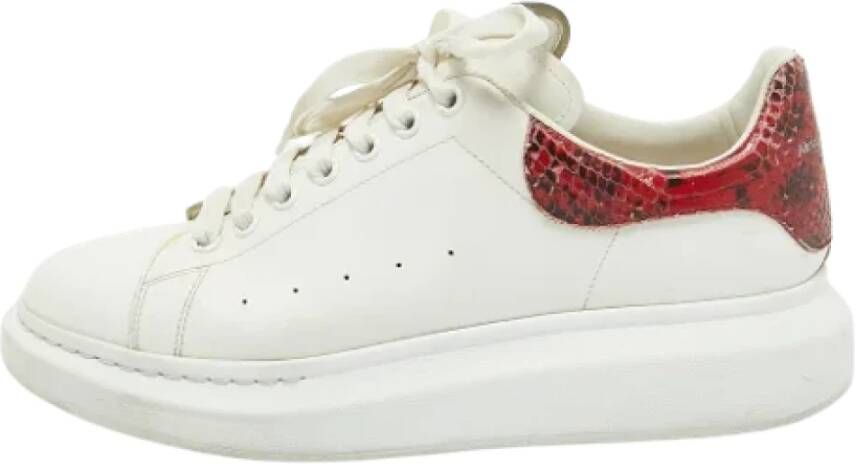 Alexander McQueen Pre-owned Leather sneakers White Heren