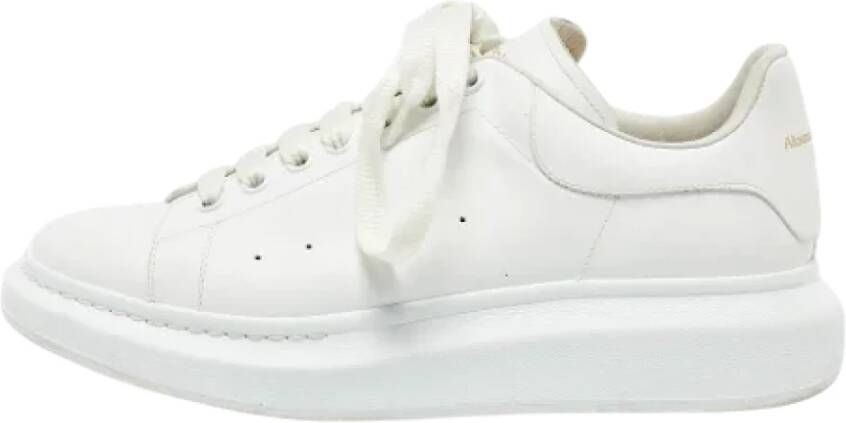 Alexander McQueen Pre-owned Leather sneakers White Heren