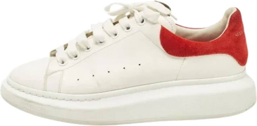 Alexander McQueen Pre-owned Leather sneakers White Heren