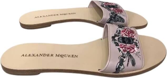 Alexander McQueen Pre-owned Platte schoenen Pink Dames