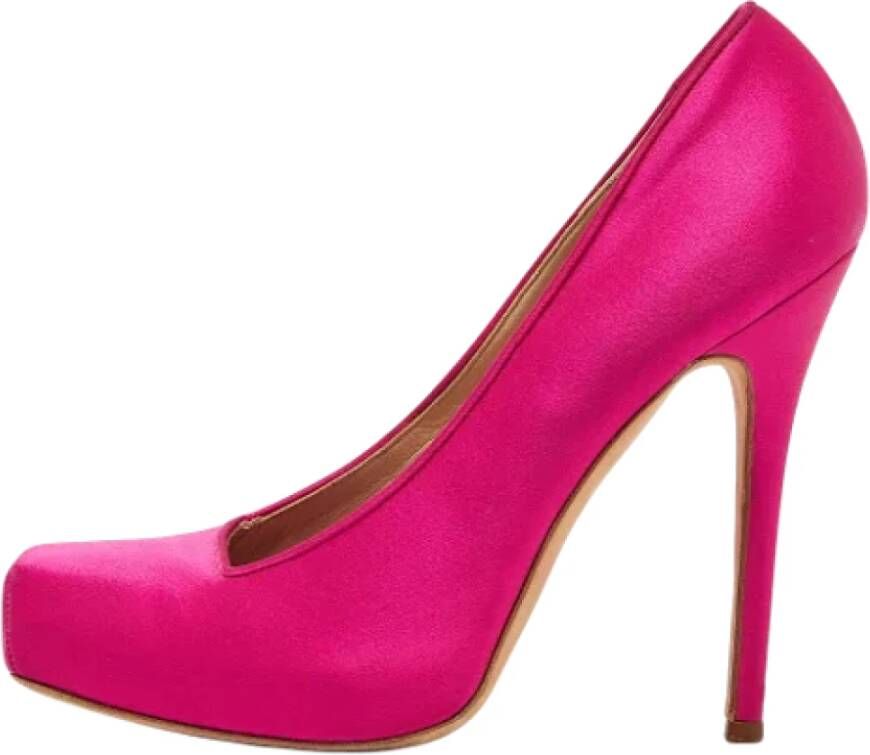 Alexander McQueen Pre-owned Satin heels Pink Dames