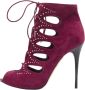 Alexander McQueen Pre-owned Suede boots Red Dames - Thumbnail 1