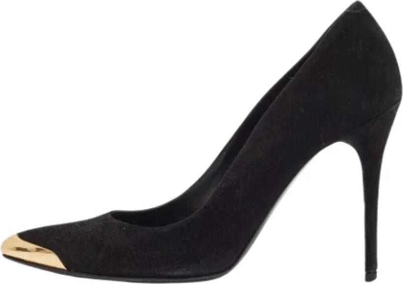 Alexander McQueen Pre-owned Suede heels Black Dames