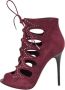 Alexander McQueen Pre-owned Suede sandals Red Dames - Thumbnail 1