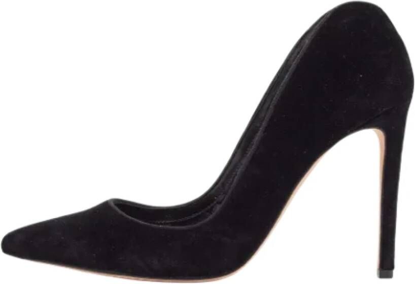 Alexander McQueen Pre-owned Velvet heels Black Dames