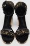 Alexander McQueen Pre-owned Velvet sandals Black Dames - Thumbnail 1