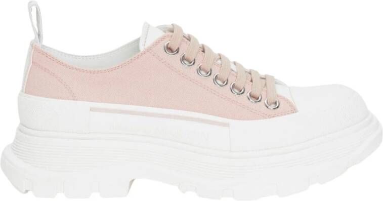 Alexander mcqueen Powder Tread Slick Low-Top Sneakers Roze Dames