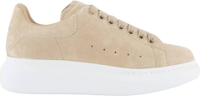 alexander mcqueen Sensory C Leren Sneaker Beige Dames