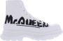 Alexander mcqueen Slick Written Logo Laarzen White Heren - Thumbnail 1