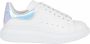 Alexander mcqueen Witte en iriserende leer over extra grote sneakers Wit Heren - Thumbnail 1