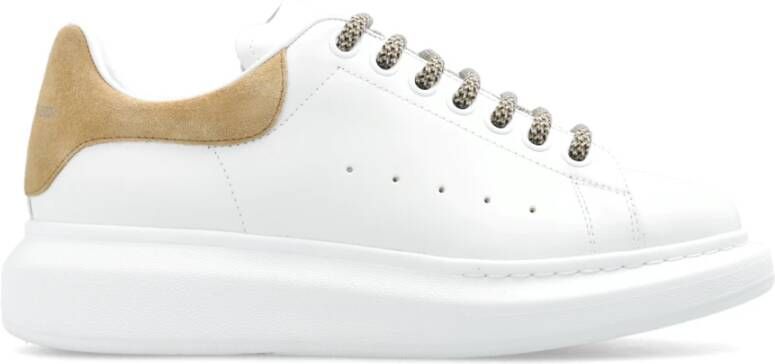 Alexander mcqueen Beige Leren Oversized Sneakers Multicolor Dames