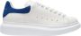 Alexander mcqueen sneakers oversized in wit leer en blauwe hak Meerkleurig Dames - Thumbnail 1