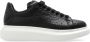 Alexander mcqueen Zwarte Leren Sneakers Ronde Neus Black Dames - Thumbnail 4