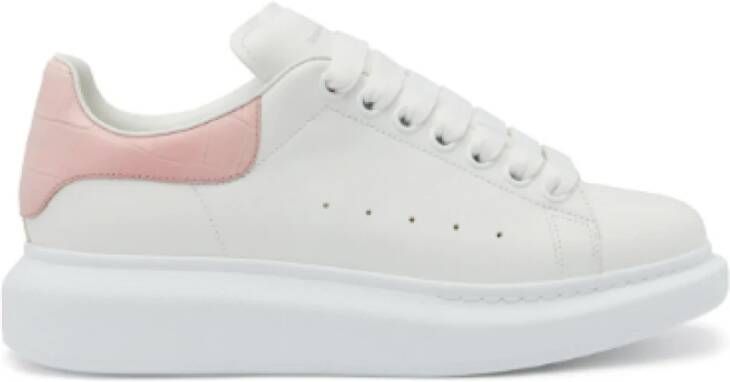 Alexander mcqueen Witte Krokodillenprint Veterschoenen White Dames