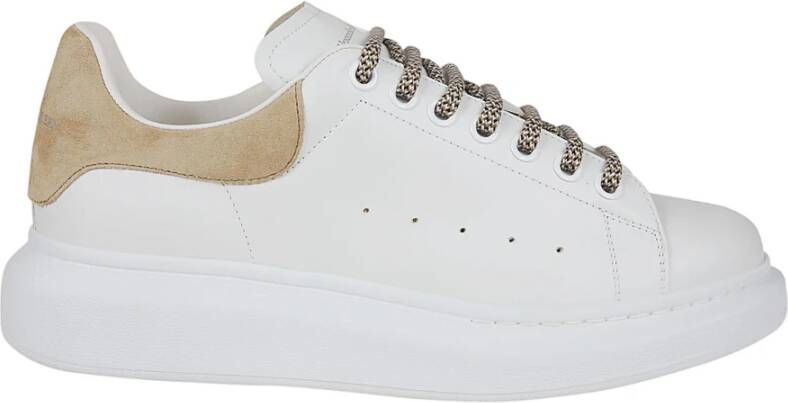 Alexander mcqueen Beige Leren Oversized Sneakers Multicolor Dames