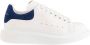 Alexander mcqueen sneakers oversized in wit leer en blauwe hak Meerkleurig Dames - Thumbnail 3