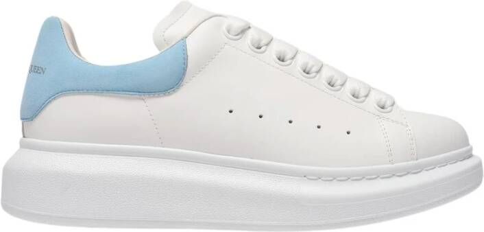 Alexander mcqueen Wit Poederblauw Leren Oversized Sneakers White Dames