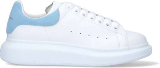 Alexander mcqueen Witte Leren Oversized Sneakers Blue Dames