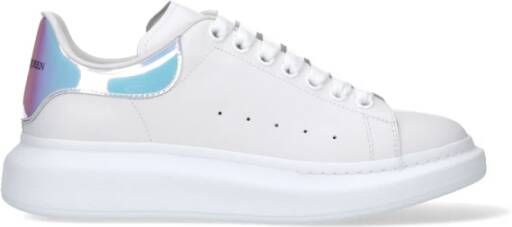 Alexander mcqueen Oversized Wit Holografisch Leren Sneakers Meerkleurig Dames