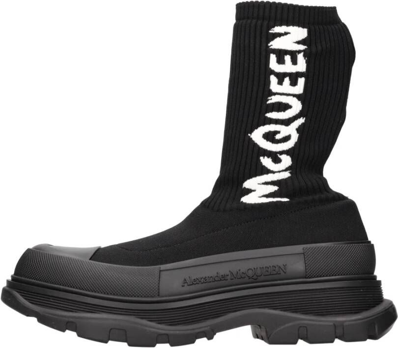 Alexander mcqueen Bottines Tread Slick Taille: 40 Couleur Presta: Noir Zwart Heren