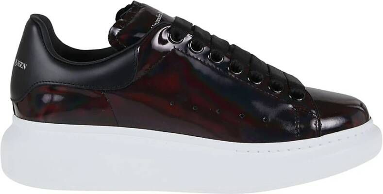 Alexander mcqueen Vernieuw je stijl met witte en porseleinroze leren sneakers Wit Dames