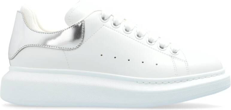 Alexander mcqueen Witte Sneakers met Metalen Hiel White Dames