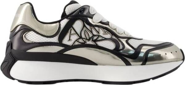 Alexander mcqueen Sneake Fabri.S.Rubb. L.m S.l S Stijlvolle Herensneakers White Heren