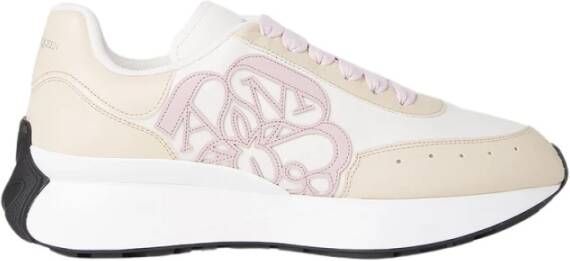 Alexander mcqueen Roze Sneakers Regular Fit Geschikt voor Alle Temperaturen 100% Leer Pink Dames