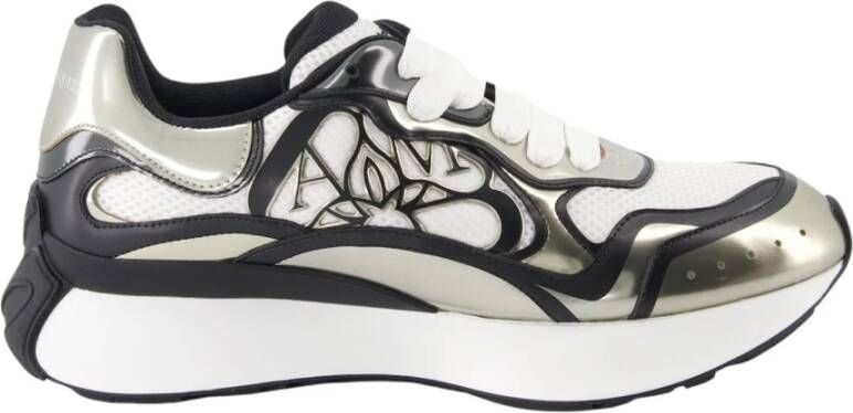 Alexander mcqueen Sneake Fabri.S.Rubb. L.m S.l S Stijlvolle Herensneakers White Heren