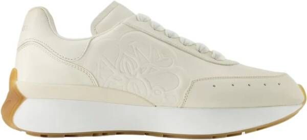 Alexander mcqueen Lichte natuurlijke witte sneakers voor heren White Heren