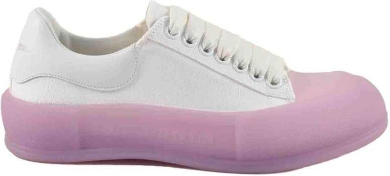 Alexander mcqueen Stijlvolle katoenen schoenen White Dames