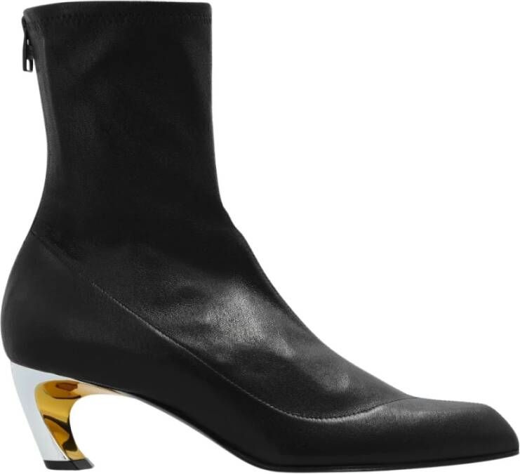 alexander mcqueen Stijlvolle Laarzen met 6cm Hak Black Dames