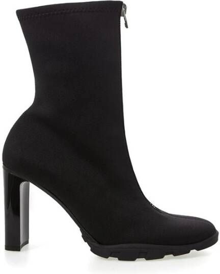 Alexander mcqueen Stijlvolle Neopreen Leren Laarzen Black Dames