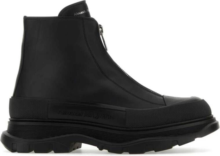 Alexander mcqueen Zwarte Tread Slick Enkellaarzen voor Heren Black Heren