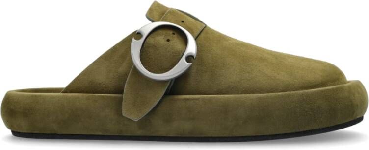 Alexander mcqueen Suede slides Arc Green Heren