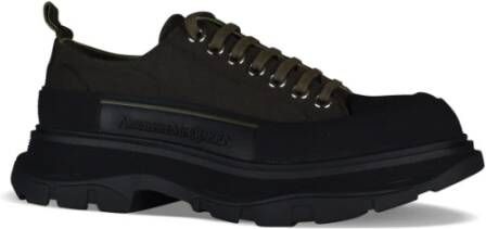 Alexander mcqueen Tread Slick Canvas Sneakers Green Heren