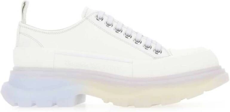 alexander mcqueen Veterschoenen van krijt canvas Wit Dames