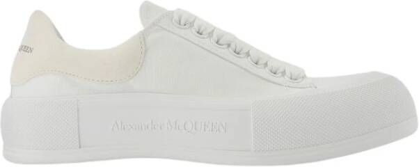 Alexander mcqueen Oversized Sneakers in White Leather Wit Dames