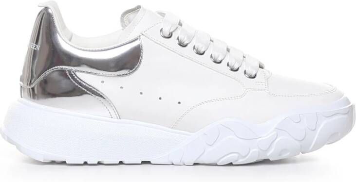 Alexander mcqueen Witte Court Leren Sneakers voor Heren White Heren