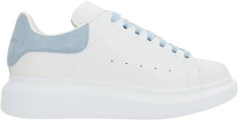 Alexander mcqueen Witte lage sneakers met blauwe hiel White Dames