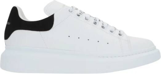 Alexander mcqueen Witte lage sneakers met zwart suède White Dames