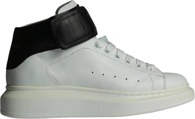 Alexander mcqueen Witte Leren High Top Sneakers White Heren