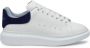 Alexander mcqueen Witte Leren Lage Sneakers met Blauwe Suède Hiel Multicolor Heren - Thumbnail 1