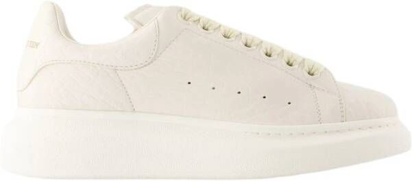 Alexander mcqueen Witte Leren Oversized Sneakers White Dames